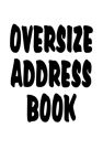 Large print oversize address book