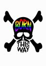 LGBT Skull Born This Way Address Book