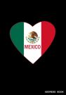 Address Book with Mexico Flag Heart cover
